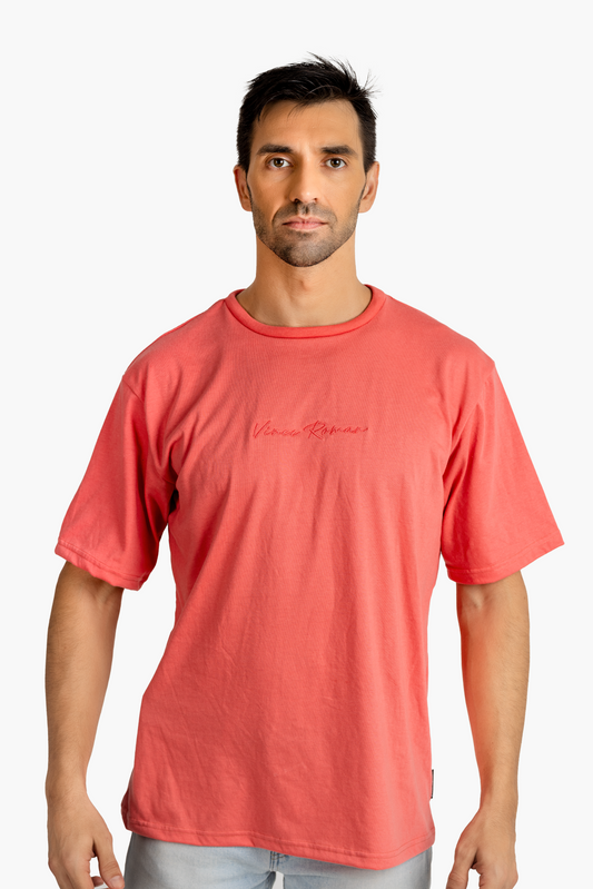 PEACH OVERSIZED PLAIN T-SHIRT (UNISEX)