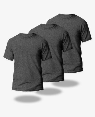GREY PLAIN T-SHIRTS - 3 PACK (UNISEX)