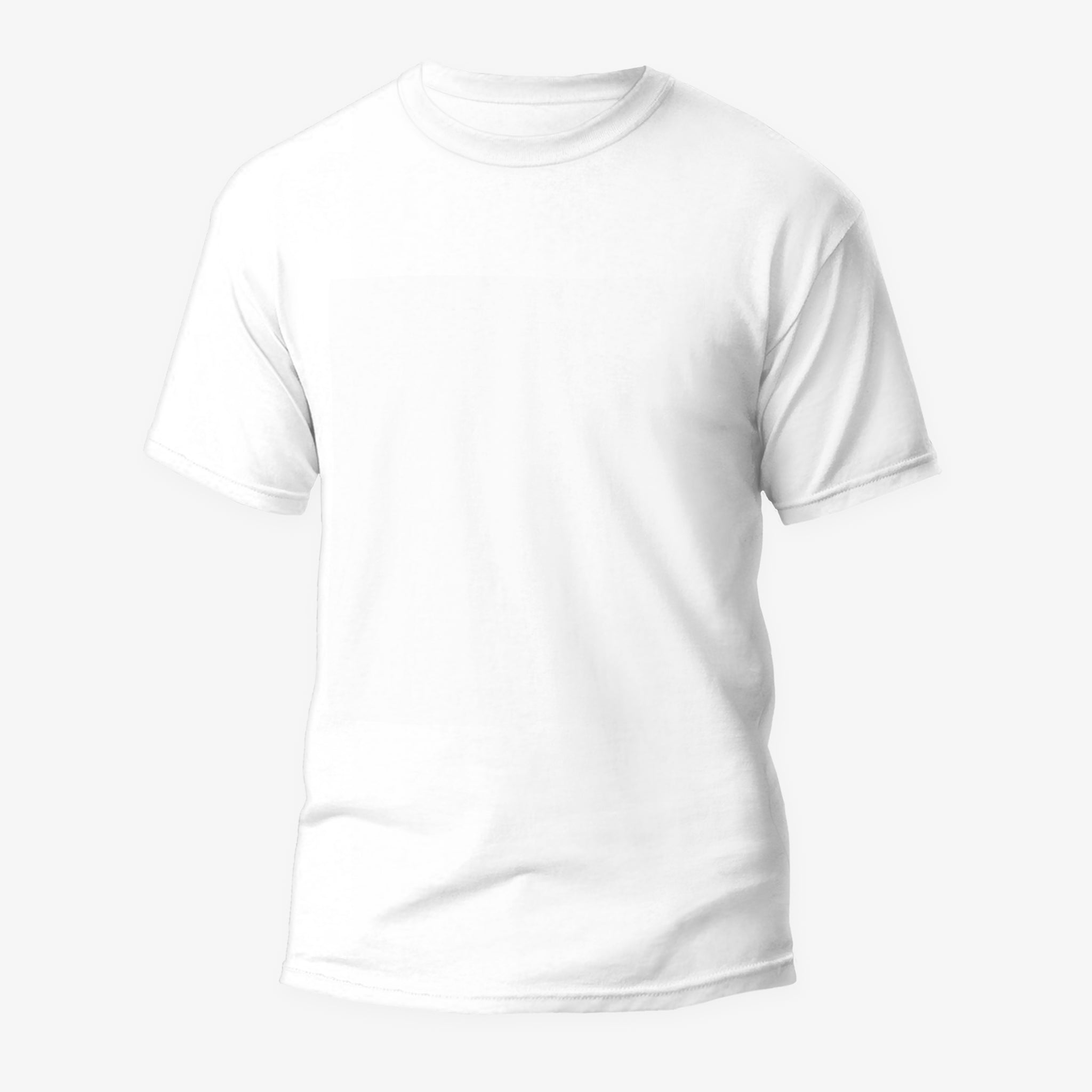 WHITE - PLAIN COTTON T-SHIRT (UNISEX)