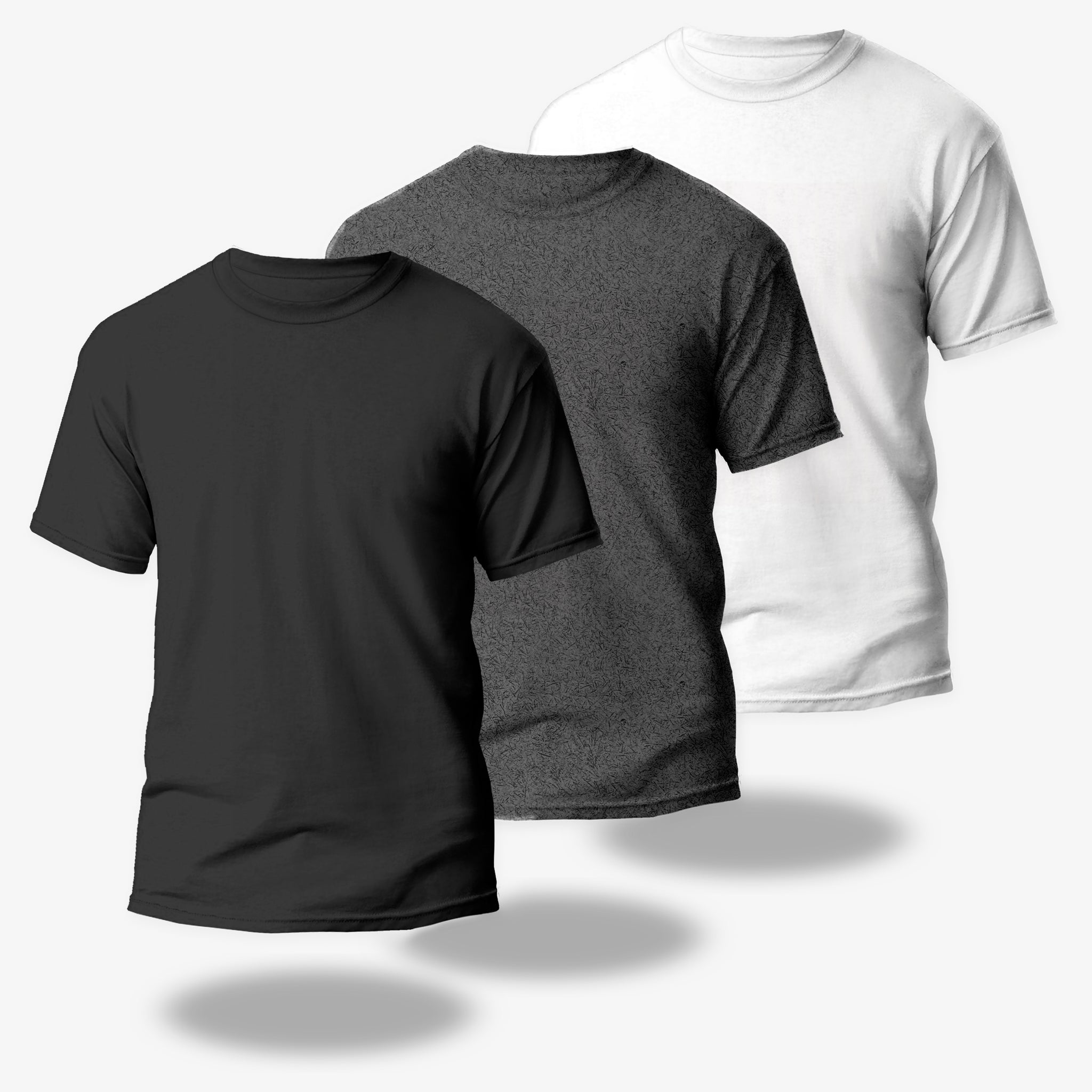 PLAIN COTTON T-SHIRT - 3 PACK (UNISEX)